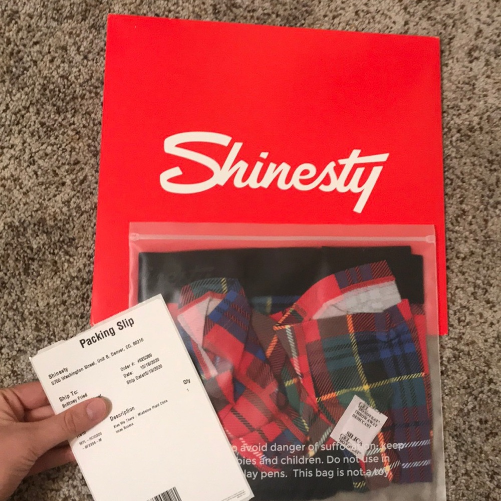 Shinesty “Kiss Me There” ball hammock boxers.